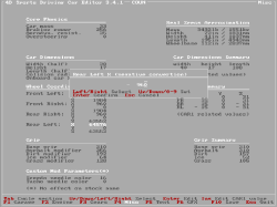 CarEdit3 v3.4.1 - Misc screen Wheel Coordinate edit absolute values with Enter