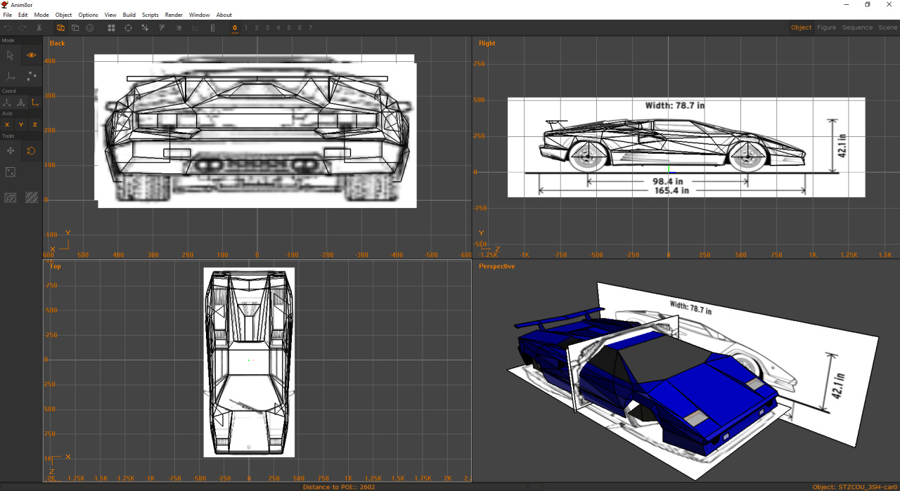 Zapper's Car Pack - Anim8or development 3D shape with blueprints