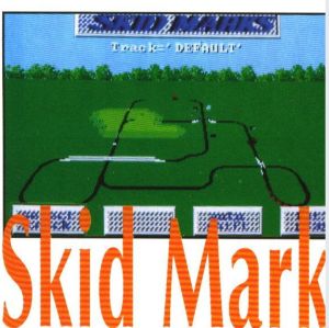 An early version of the Default track, from a preview of Stunts (still titled “Skid Marks” at the time) published in Joystick issue 009